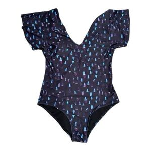 NWT Byinns Women’s V-neck One piece Swimsuit